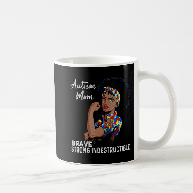 Autismus Mama unstrukturierbare Autismus Bewusstse Kaffeetasse (Rechts)