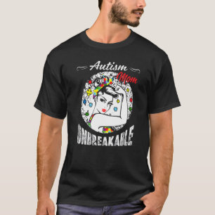 Autismus-Mama Unzerbrechlich Autismus-Bewusstsei T-Shirt