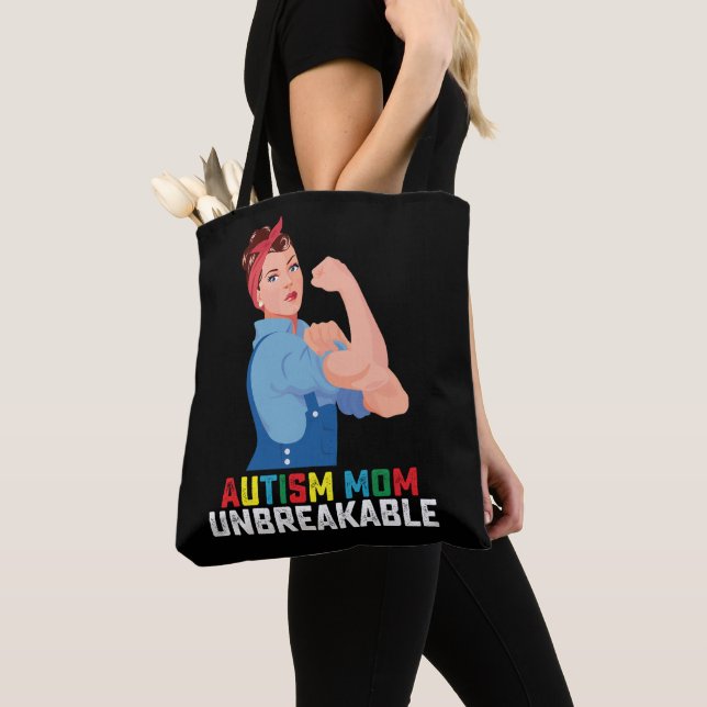 Autismus-Mama Unzerbrechlich Proud Autistic Family Tasche (Von Nahem)