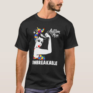 Autismus Mama Unzerbrechlich Puzzle Piece Ribbon A T-Shirt