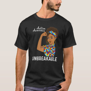 Autismus Mama Unzerbrechlich Schwarze Frauen Autis T-Shirt