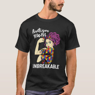 Autismus-Mama Unzerbrechliche Autismus-Bewusstsein T-Shirt
