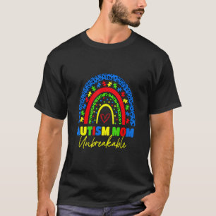 Autismus Mama Unzerbrechliche Regenbogen Leopard F T-Shirt