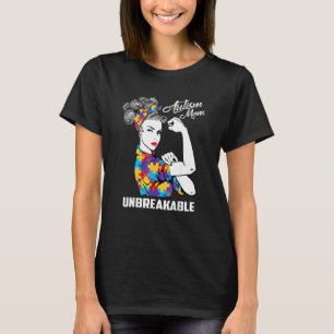Autismus-Mama Unzerbrechliches Autismus-Bewusstsei T-Shirt