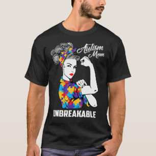 Autismus-Mama Unzerbrechliches Autismus-Bewusstsei T-Shirt