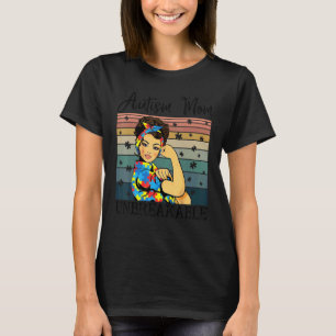 Autismus-Mama Unzerbrechliches Autismus-Bewusstsei T-Shirt