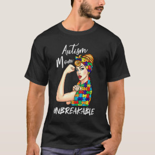 Autismus-Mama Unzerbrechliches T- Autismus-Bewusst T-Shirt