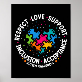 Autismus Männer respektieren Liebe Unterstützung A Poster