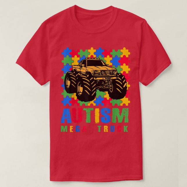 Autismus Mega-LKW-Shirt T-Shirt (Design vorne)