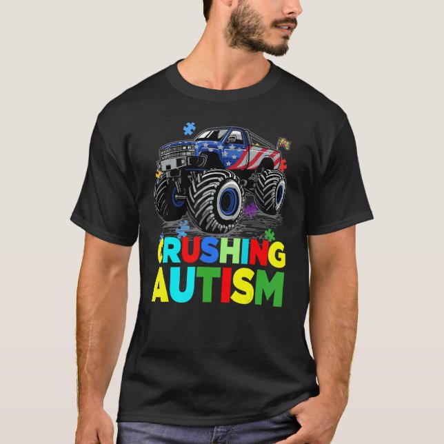 Autismus Mega Truck 2 T-Shirt (Vorderseite)