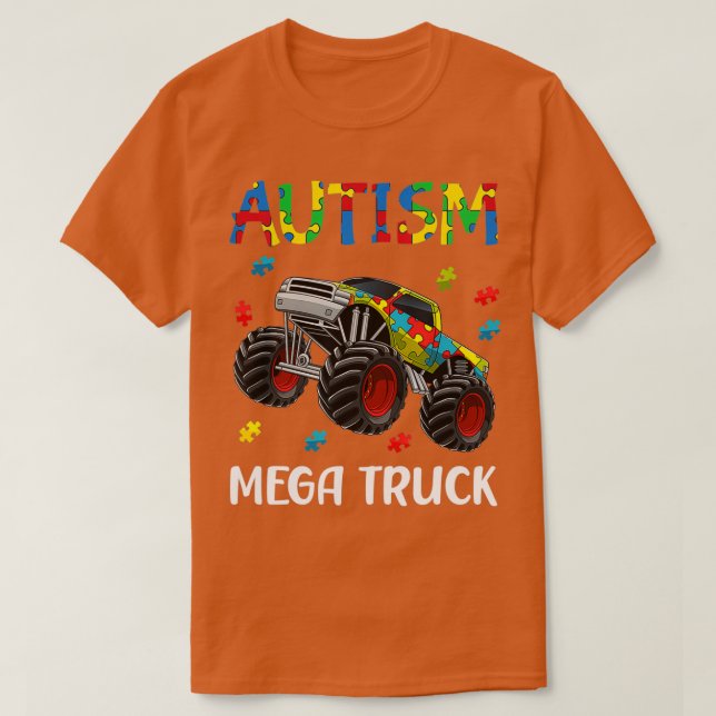 Autismus Mega Truck 3 T-Shirt (Design vorne)
