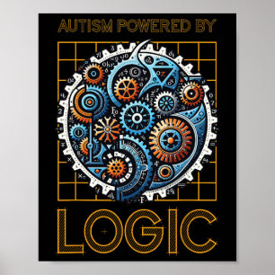 Autismus mit logischen mechanischen Fanggeräten Poster