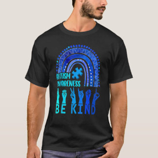 Autismus mit Regenbogen ist eine Art Gebärdensprac T-Shirt