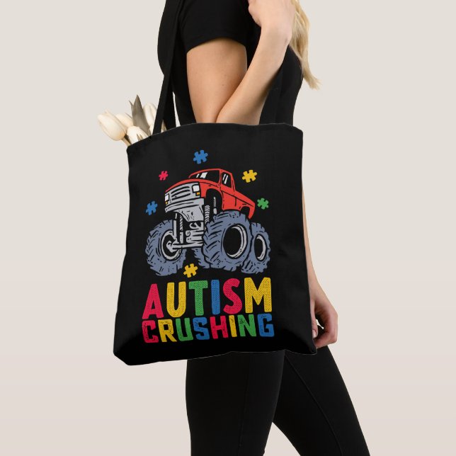 Autismus-Monster Truck Awareness Boy Girl Tasche (Von Nahem)