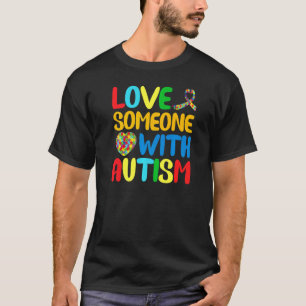 Autismus-Mutter Ich liebe jemanden mit Autismus Au T-Shirt