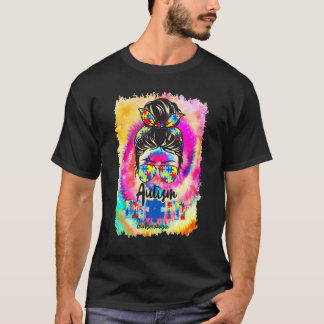Autismus-Mutter-Leben Autismus-Bewusstseinsmonat M T-Shirt
