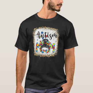Autismus-Mutter-Leben-Leopard-Autismus-Bewusstsein T-Shirt