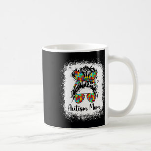 Autismus-Mutter-Leben-Unordentlicher-Bun-Sungles-N Kaffeetasse