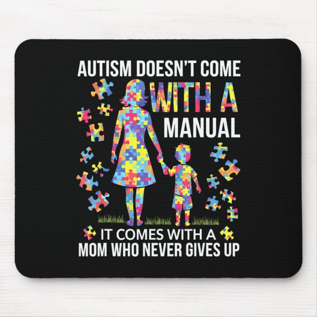 Autismus-Mutter-Unterstützung für starke Mütter Mousepad (Vorne)