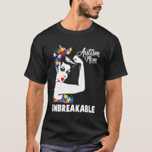 Autismus-Mutter Unzerbrechlich Autismus-Aufklärung T-Shirt