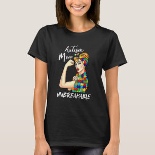 Autismus-Mutter Unzerbrechlich Autismus-Bewussts T-Shirt