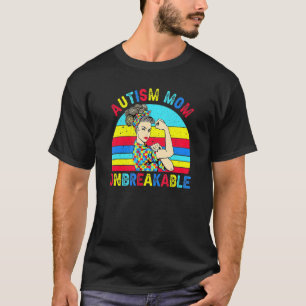 Autismus-Mutter Unzerbrechlich Autismus-Bewusstse T-Shirt