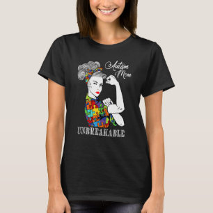 Autismus-Mutter Unzerbrechlich Autismus-Bewusstse T-Shirt
