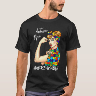 Autismus-Mutter Unzerbrechlich Autismus-Bewusstse T-Shirt