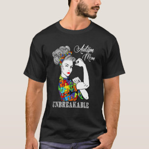 Autismus-Mutter Unzerbrechlich Autismus-Bewusstse T-Shirt