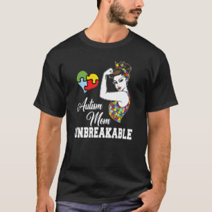 Autismus-Mutter Unzerbrechlich Autismus-Bewusstse T-Shirt