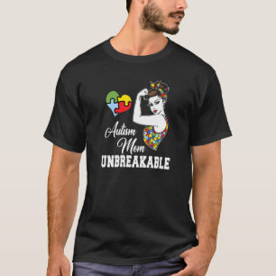 Autismus-Mutter Unzerbrechlich Autismus-Bewusstse T-Shirt