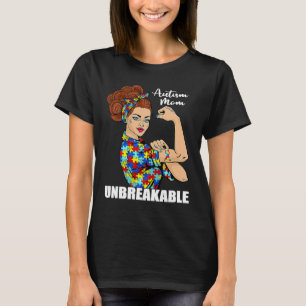 Autismus-Mutter Unzerbrechlich Rosie The Riveter S T-Shirt