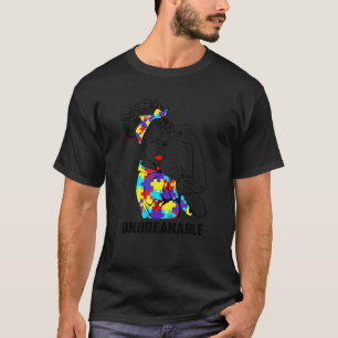 Autismus-Mutter Unzerbrechliches Autismus-Bewussts T-Shirt