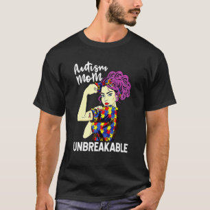 Autismus-Mutter Unzerbrechliches Autismus-Bewussts T-Shirt
