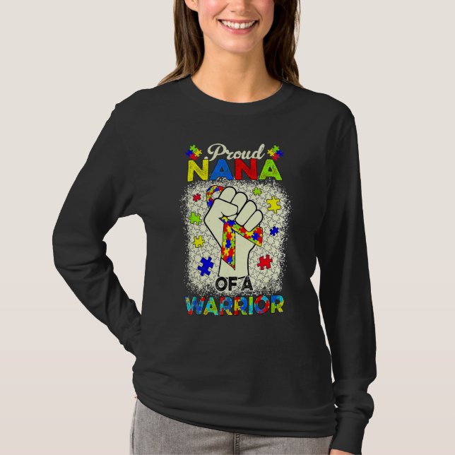 Autismus Nana Autismus Sensibilisierungskampagne U T-Shirt (Vorderseite)