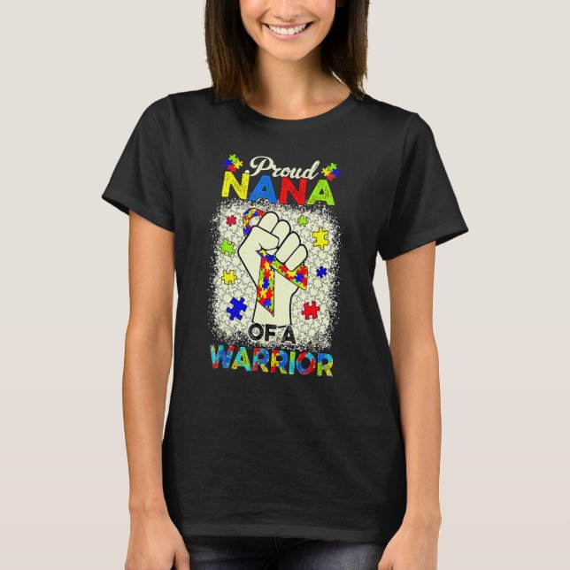 Autismus Nana Autismus Sensibilisierungskampagne U T-Shirt (Vorderseite)