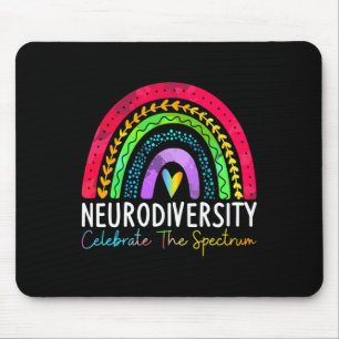 Autismus Neurovielfalt Spektrum Asse Adhd Rainbow  Mousepad