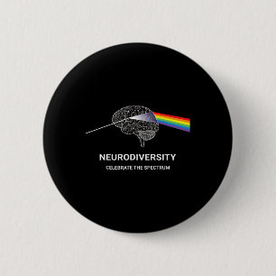 Autismus Neurovielfalt Spektrumanalyse Adhd Rainbo Button