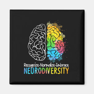 Autismus Neurovielfalt Spektrumanalyse Adhd Rainbo Magnet