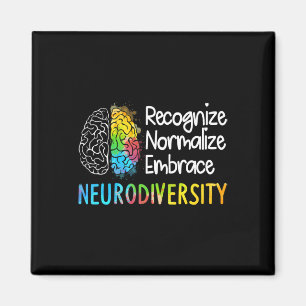 Autismus Neurovielfalt Spektrumanalyse Adhd Rainbo Magnet