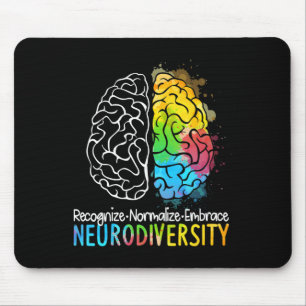 Autismus Neurovielfalt Spektrumanalyse Adhd Rainbo Mousepad