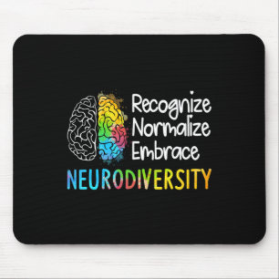 Autismus Neurovielfalt Spektrumanalyse Adhd Rainbo Mousepad