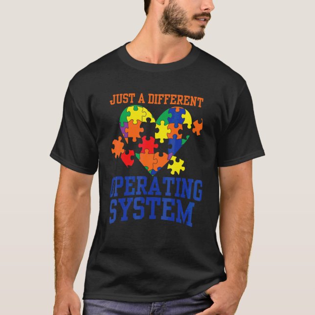 Autismus nur ein anderes Betriebssystem Autismus T-Shirt (Vorderseite)