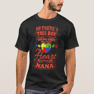 Autismus Oma Enkelkind Autismus-Bewusstsein Er ruf T-Shirt