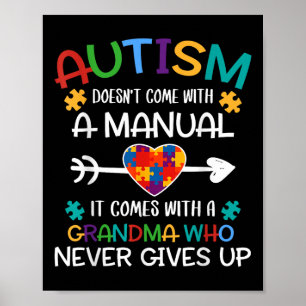 Autismus Oma Liebe Autistische Kinder Autismus Bew Poster