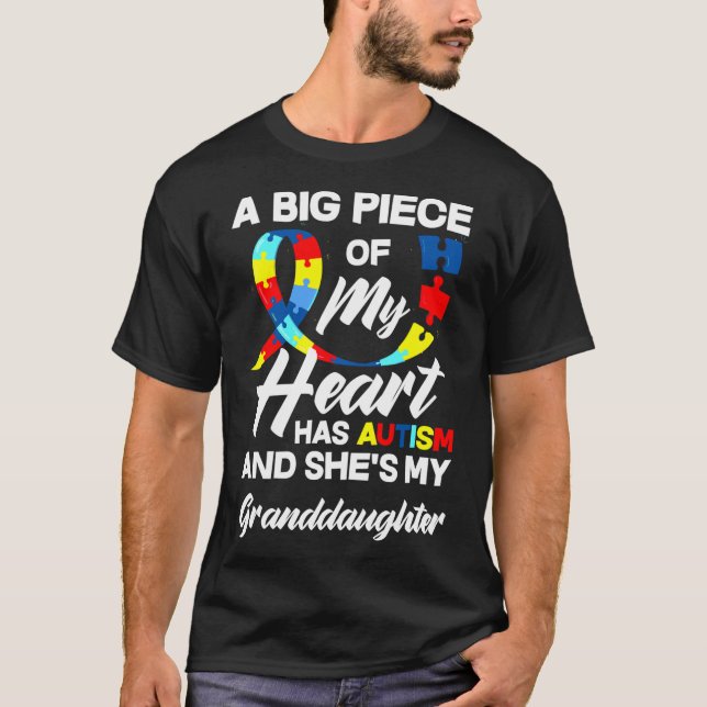 Autismus Oma Opa Autistische Großtochter Auti T-Shirt (Vorderseite)