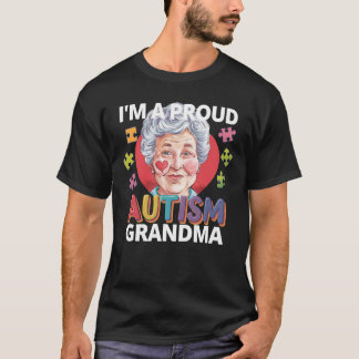Autismus Oma Shirt Proud Autismus Support Puzzle