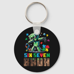 Autismus Pixel Sechs Sieben Bruh Dab Bewusstsein G Schlüsselanhänger