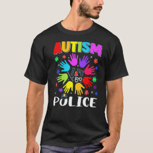 Autismus Polizei Puzzle Autismus-Bewusstsein Autis T-Shirt