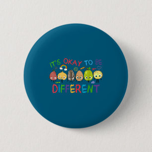 Autismus Positives Zitat anders zu sein preppy Button
